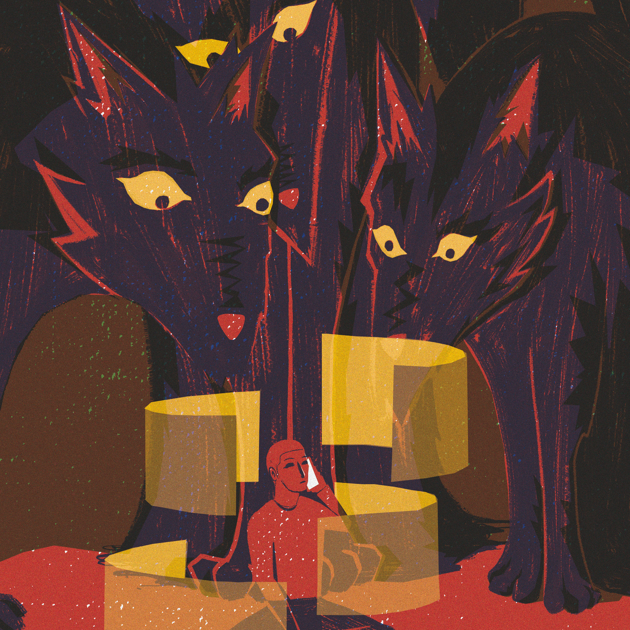 thumbnail of old woman in front of mirror with 3 nursing home staff workers around her